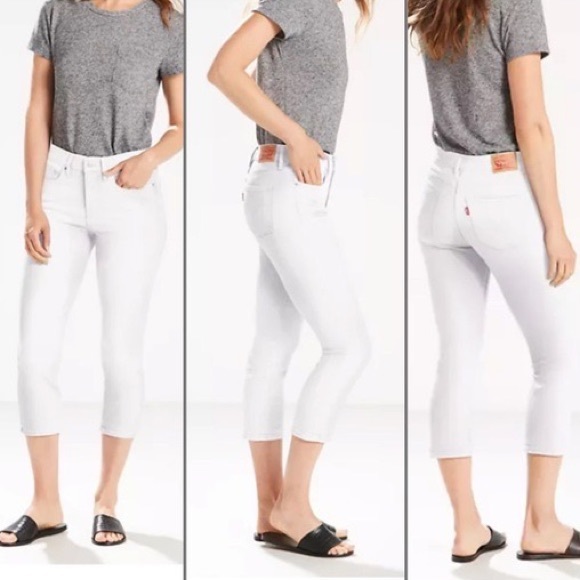 Levi's Denim - Levi’s white 311 Shaping Capris size 25